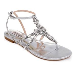 Badgley Mischka Hampden Crystal Embellished Sandal